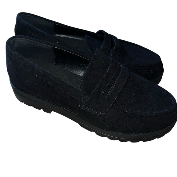 NWOB Hey Girl by Corkys Slip On Black Loafers Shoes size 8 - Picture 3 of 8